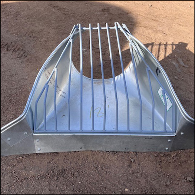 Flared End Section With-Trash Rack. Renewable Energy Resources